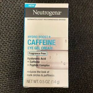 Neutrogena hydro boost caffeine eye gel cream fragrance free hyaluronic acid